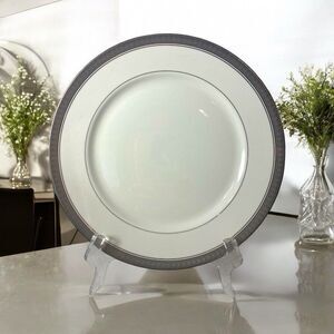 VTG Mikasa Palatial Platinum Buffet Serving Platter Chop Plate 12 1/8”